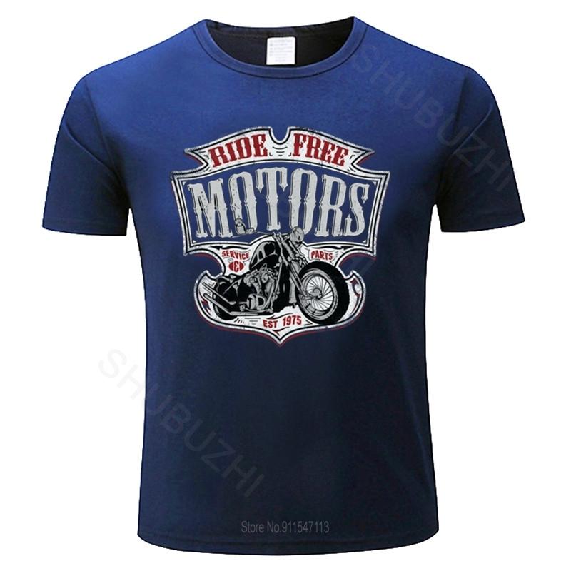 Мужская футболка с круглым вырезом для подростков Motard - Moto Motorcycle Chopper Bobber Old School летняя черная футболка большего размера