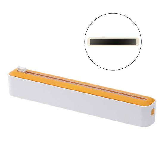 Диспенсер для пищевой пленки с резаком-слайдером 2-в-1, держатель для пластиковой пленки и фольги для кухни, инновационный резак и диспенсер для пищевой пленки для домашнего ресторана