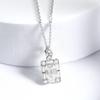D Color 5*7MM 1CT  Emeralds Radiant Cut Moissanite Necklace Pendant For Women S925 Silver Diamond Neck Chain Fine Jewelry