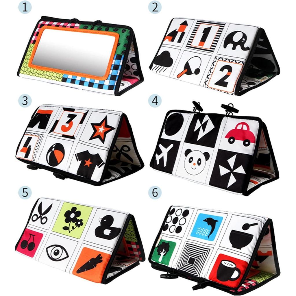 Baby Mirror Toy, Baby Toy From 3 Months, Baby Book, Toddler Education and Cognitive Toy, Educational Toy for Newborns Toddlers