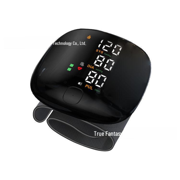 Высокоточный портативный тонометр на запястье для домашнего использования. Медицинское устройство для мониторинга здоровья.