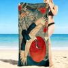 1Pc Cranes Flight Against Sun Beach Towel, Quick Dry, Multi-Use for Beach Pool Gym Yoga Home Travel, Christmas, Halloween, Xmas Gift M92865