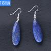 Европейские и американские длинные капли воды, натуральные кристаллы, энергия вулканической породы, серьги-подвески, серьги с темпераментом