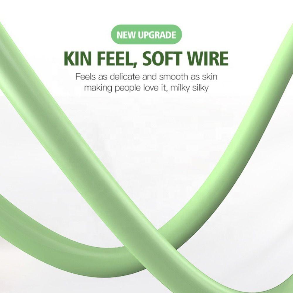 Цифровые кабели Быстрая зарядка Зарядное устройство USB-C Провод для передачи данных Кабель для быстрой зарядки Жидкий силиконовый кабель