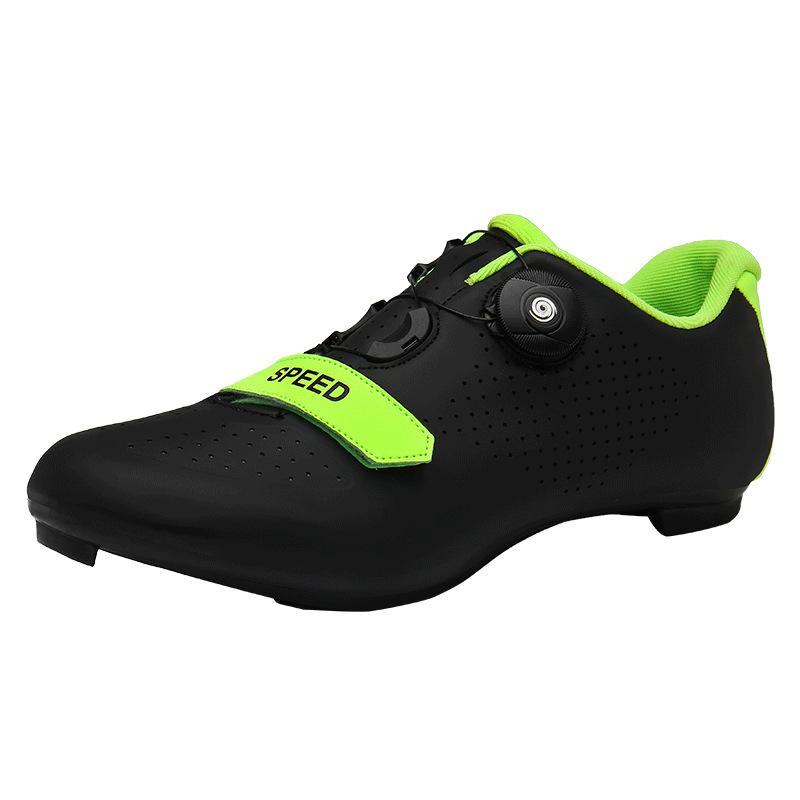 Новые велотуфли с замками, мужские и женские туфли для шоссейного велоспорта, мощные гоночные туфли, велотуфли с жесткой подошвой и замками