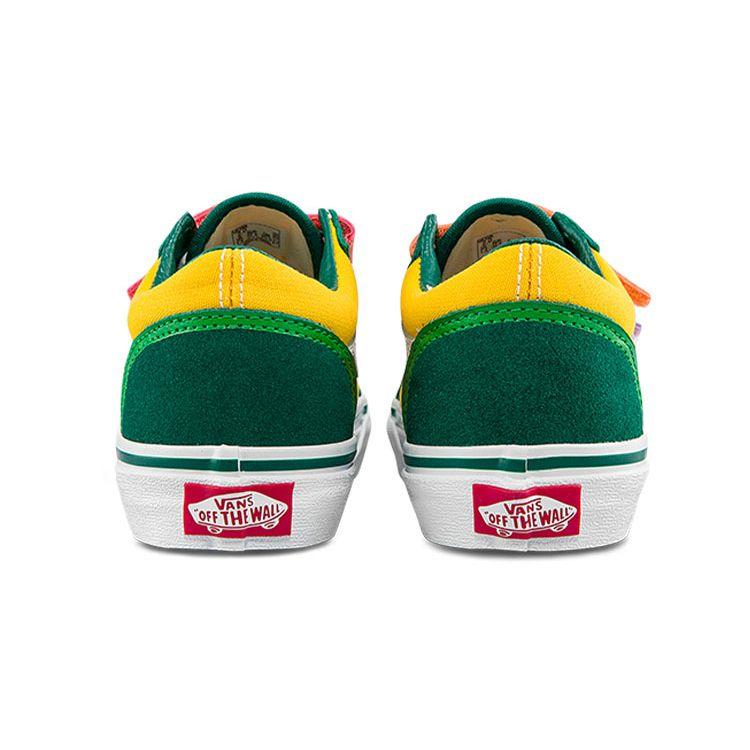 Vans Crayola X Old Skool Casual Low Top Kids Sneakers Kids Sneakers Green Yellow VN0A5EDZARR