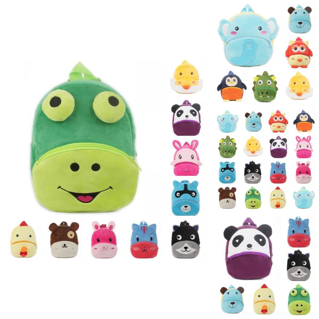 Очаровательный 3D мультяшный рюкзак с животными для малышей из мягкого плюшевого материала