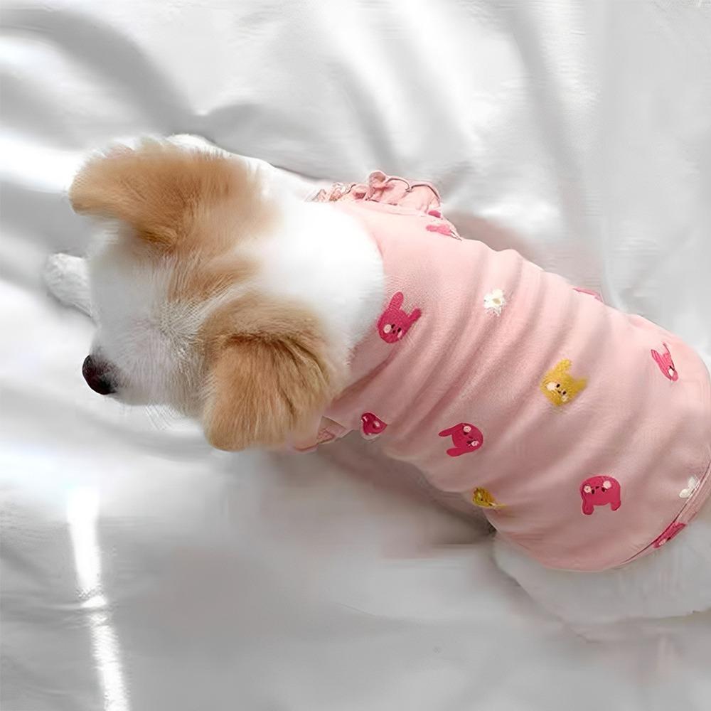 Cute Spring Summer Cat Dog Tank Top Breathable Soft Puppy Sleeveless Vest Casual Kitten Clothes Cat