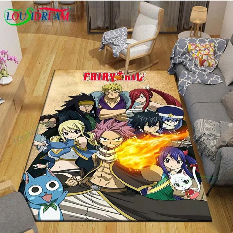 Модный Популярный Мультяшный Ковер с Принтом Хвост Феи A-Fairy Tail для Гостиной Противоскользящий Коврик Коврики для Детской Комнаты Коврик для Йоги Декор Подарок
