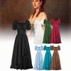 Medieval Lady Renaissance Gown Dress Cosplay Decoration Costume Set Performance