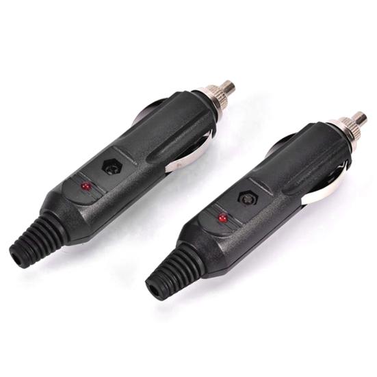 2Pcs 12V Universal Car Lighter Socket Plug Connector Power Adapter