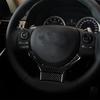 Carbon Fiber Steering Wheel Panel Cover Trim For LEXUS IS250/300/350 2014-2018