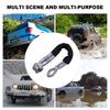 Car Trailer Tape Rope 38000 Pound Soft Shackle Synthetic Recovery Tow Strap Wear-resistant SUV Towing Strap for ATV UTV SUV