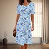 Women's Fashion Graceful Floral Print Print Summer Spring Short Sleeve O-Neck Casual Dresses