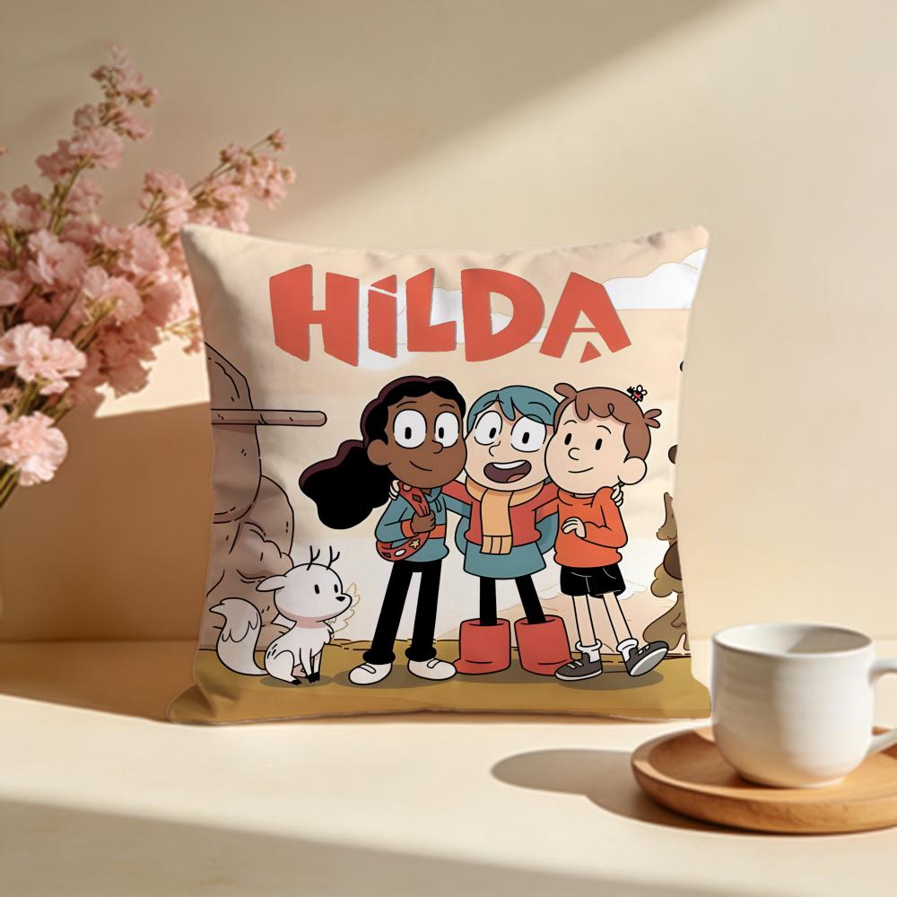 Popular HHildaful Cushion Cover Stylish Washable Pillow Cover Ideal for Couch Bedroom Car Decoration