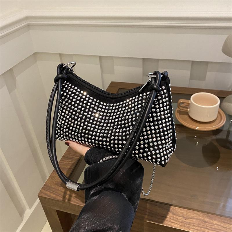 Сумки с бриллиантовой инкрустацией, женская мода и дорогие сумки через плечо в иностранном стиле, универсальные сумки-мессенджеры для весны и лета
