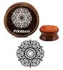 Printtoo Floral Mandala Pattern Wooden Rubber Round Stamp Scrap-booking Craft Textile Stamps-2