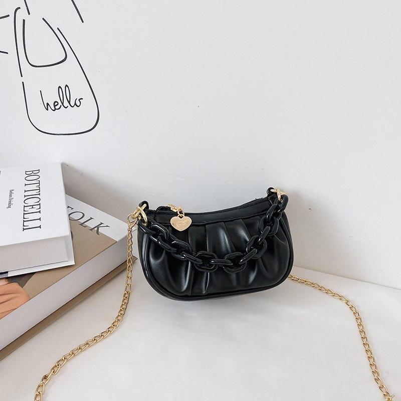 Детские сумки на плечо из искусственной кожи, детские сумки-мессенджеры, плиссированные модные сумки для маленьких девочек, милая сумка через плечо для родителей и детей, детский кошелек для монет