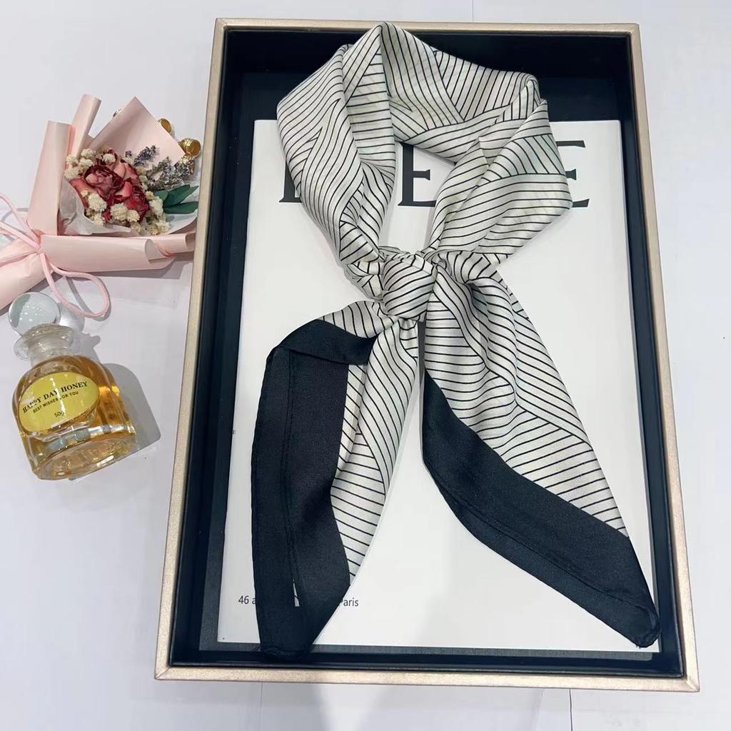 Шелковый шарф женский модный универсальный высокий смысл 70 квадратный шарф защита шеи шарф ретро шарф сумка