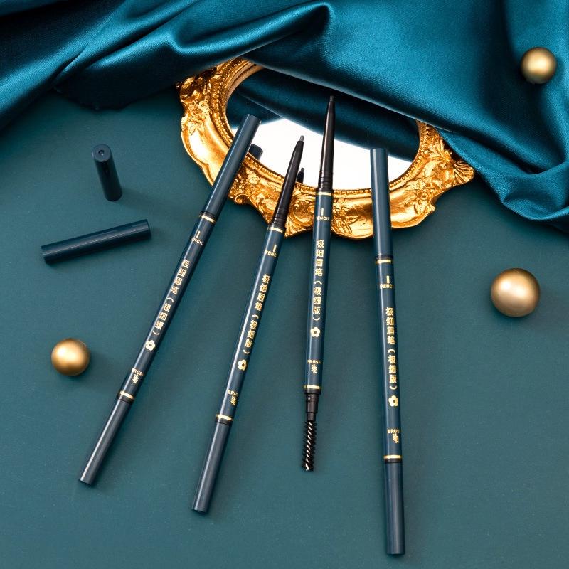 Треугольный карандаш для бровей, натуральный трехмерный, тонкий, прочный, водонепроницаемый, нелегко удалить макияж, косметика для начинающих, студентов, макияж, карандаш для бровей