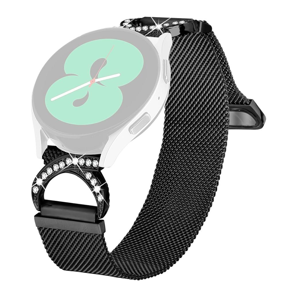 For Garmin Vivoactive 3/Vivoactive 3 Music Watch Band Milanese Metal Strap Rhinestone Decor