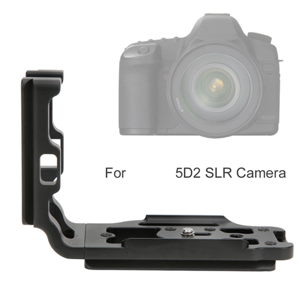 Aluminium Alloy L Shape Quick Release Plate Accessory for Canon 5D2 SLR Camera
