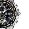 Casio Мужские кварцевые часы EF-543D-2AVDF с тремя стрелками, браслетом из нержавеющей стали и черным циферблатом