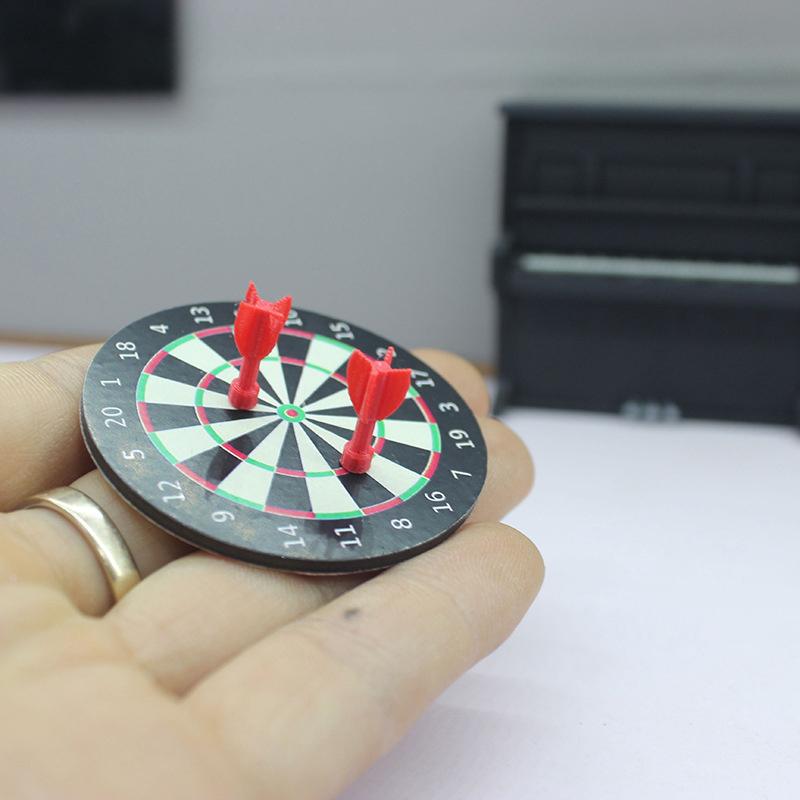 1 Набор Миниатюрный Кукольный Дом Дартс Дартс Игровой Набор Играть Кукольный Дом Миниатюры Аксессуары Домашний Декор Игрушка Игра Притворство