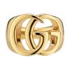 Gucci GG Marmont Двойной логотип G Классическое стеганое модное украшение Блестящее латунное кольцо Женские украшения Золото 864913-I4600-0912