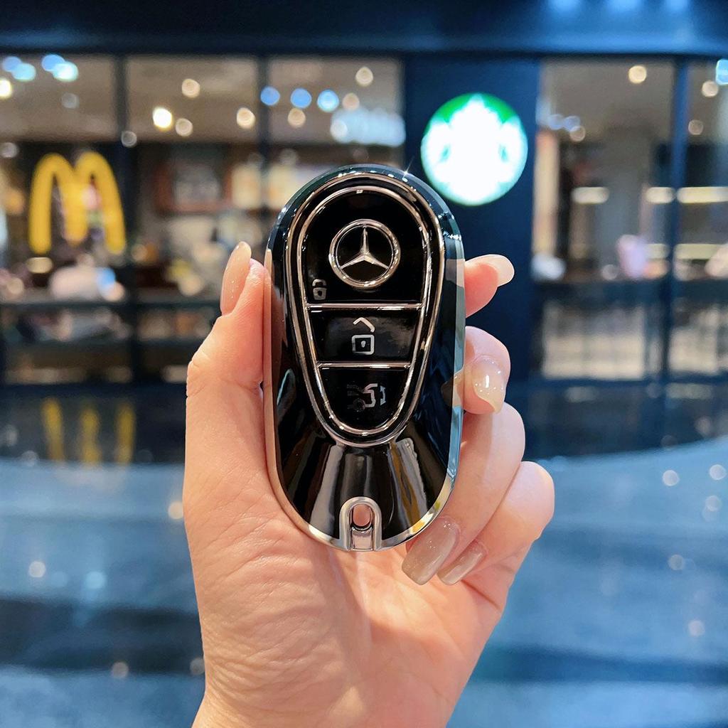 Чехол для ключей Mercedes для моделей C-Class, E-Class, GLC, S-Class - Элегантный женский дизайн