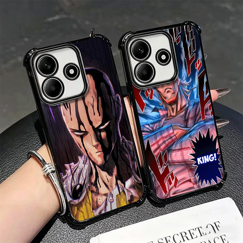 Мягкий чехол для телефона Saitama King из One P-Punch-Man для Xiaomi Redmi Note 14 15 Pro Plus 13 12 11S 11T 5G 10 9S 9 Покрытие Защита от падения Fu
