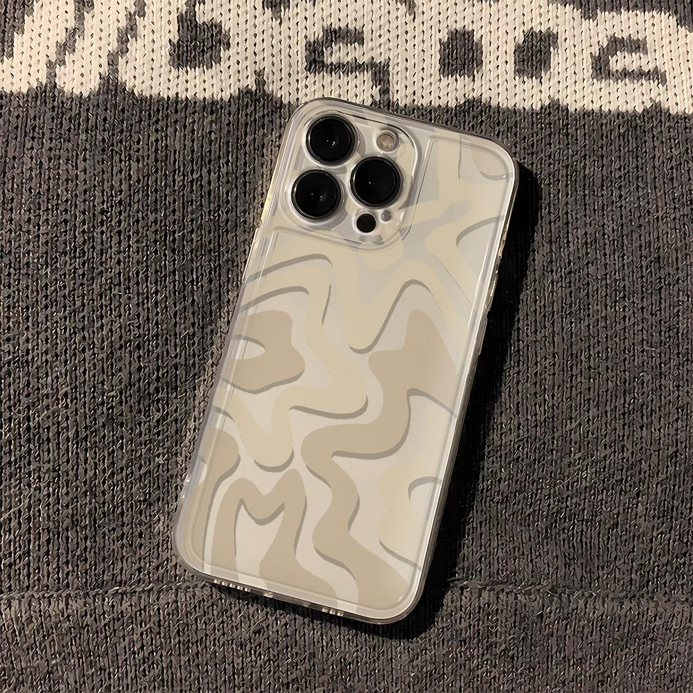 Artistic Water Ripple Phone Case For IPhone 15 14 13 12 11 16 17 Pro Max 17Air 16 15 14 Plus 16E Funda Protection Cover Case