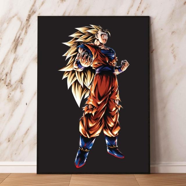 Семь фигурок Dragon Ball, принты и принты, высококачественное искусство для украшения стен гостиной