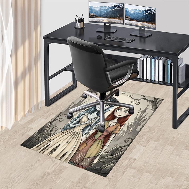 Corpse Bride Charming Office Chair Mat: Perfect for Home Decor, Office Use, and Gift Giving - Fits Various Rooms Including Bedrooms and Livi
