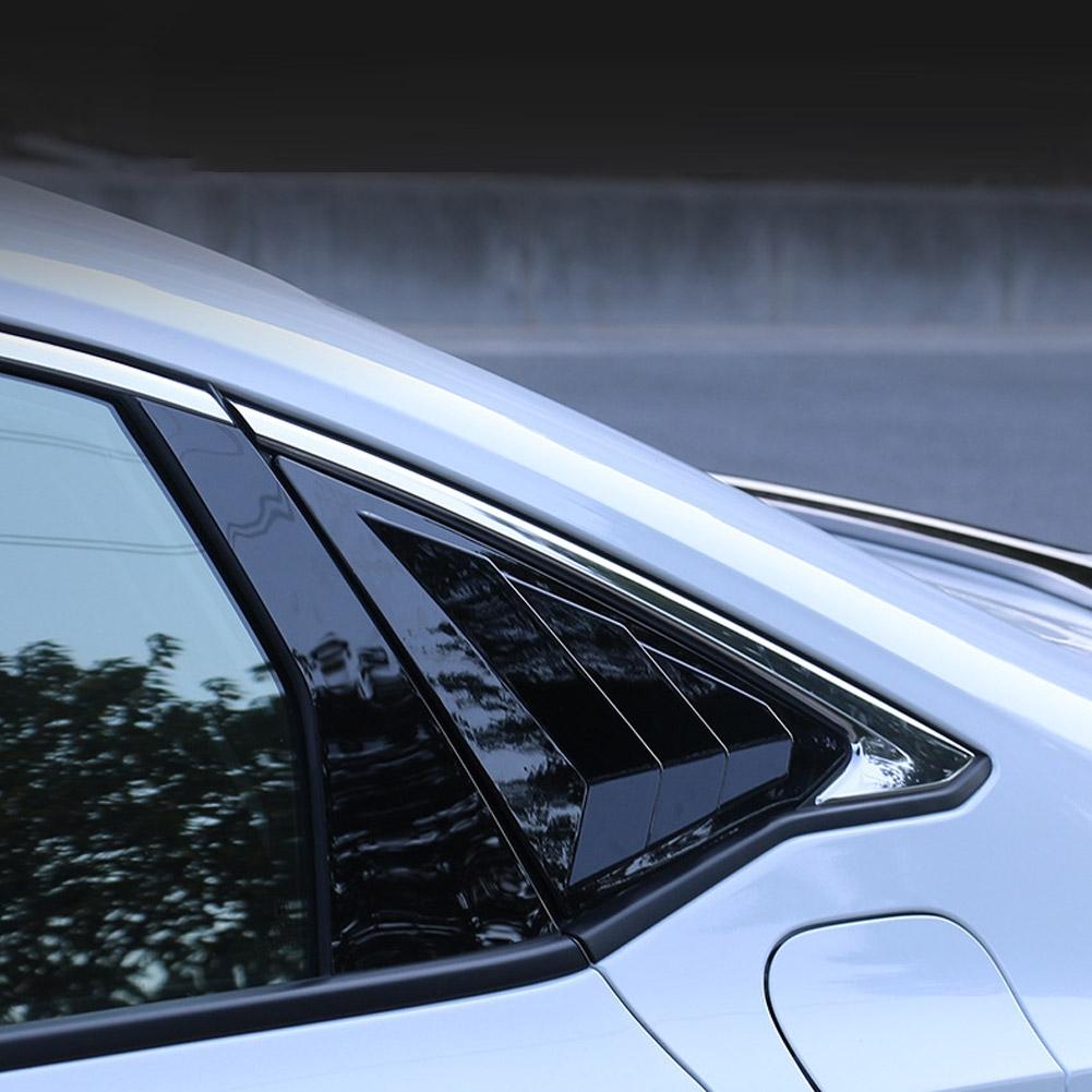 Glossy Black Side  Louver Shutter Cover Trim 2pcs For Honda Civic 2022