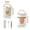 Ceramic Lunch Box Portable Insulated Food Storage Container With Lid Microwave Bento Box Sealed Leak Proof Food Jar