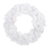 Faux Spruce Christmas Wreath Unlit Pink/White Artificial Flocked Xmas Wreath for Indoor Outdoor Winter Home Decor