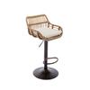 The modern bar stool set consists of two adjustable footstools, suitable for kitchens and dining rooms