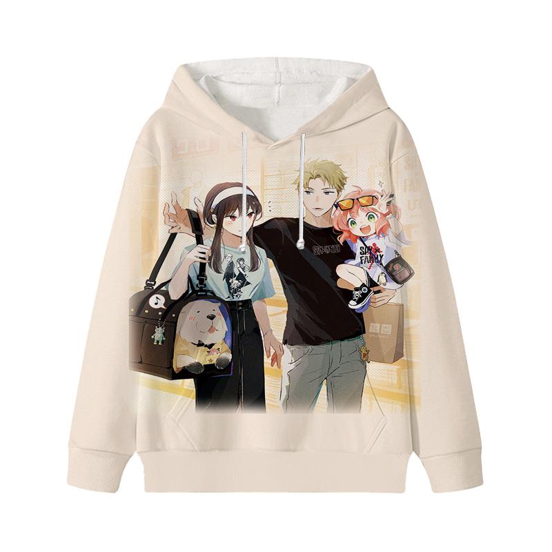 Spy X Family Hoodie Cartoon Anya Forger Pullover Loyor Yor Forger Boys Girls Personality Outfits Tops Children Gift Clothes