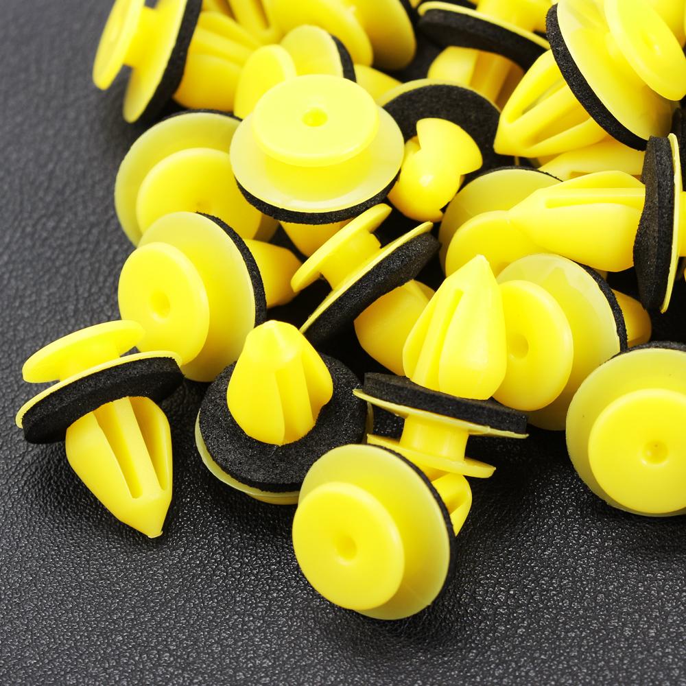 10 мм пластиковый автомобильный зажим с заклепками для Volkswagen VW Passat Tiguan T-Roc Golf Jetta Sharan Scirocco EOS T-Cross Bora