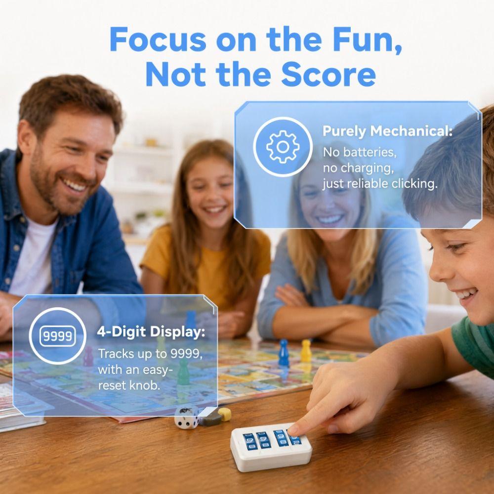 Mini Board Games Score Tracker Tabletop Sports Score Counter for Sports Entertainment