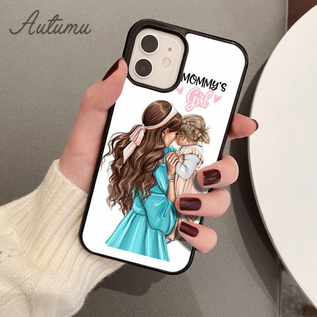 Чехол для телефона «Мама, мама, мама, девочка, королева» для iPhone 11, 12, 13, 14 Pro Max mini XR XS SE 2020, 7, 8 Plus, Samsung S21 S22