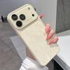 Текстурированный шифоновый чехол для телефона iPhone 14/15/16/17 Pro Max с большим окном