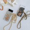 Lanyard Shiny Diamond Crystal Rhinestone Sparkly Case For Samsung Z Flip 5 Z Flip 3 Z Flip 4 S23 S22 S21 Ultra S20 FE A13 A33 A53/Google Pixel Fold