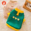 Warm Pet Clothes Cute Print Coat Small Medium Dog Cat Shirt Jacket Teddy French Bulldog Chihuahua Winter Outfit