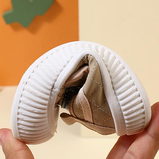 Весенне-осенняя модная прогулочная обувь на липучке для мальчиков. Нескользящая и противоударная повседневная обувь для девочек.