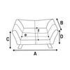 Canape pour chien ou chat Sofa vert 62 x 43 x 25 cm