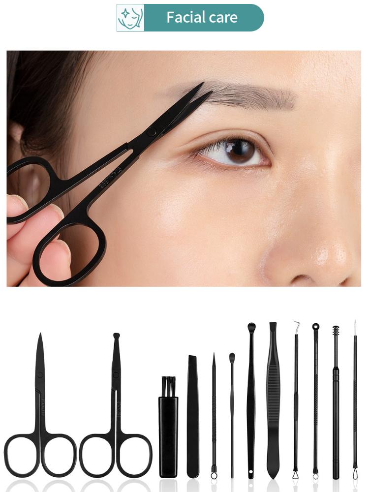 7/10/15 шт. профессиональные ножницы для педикюра, набор ножниц из нержавеющей стали с орлиным крючком, портативные маникюрные машинки для стрижки ногтей, набор инструментов