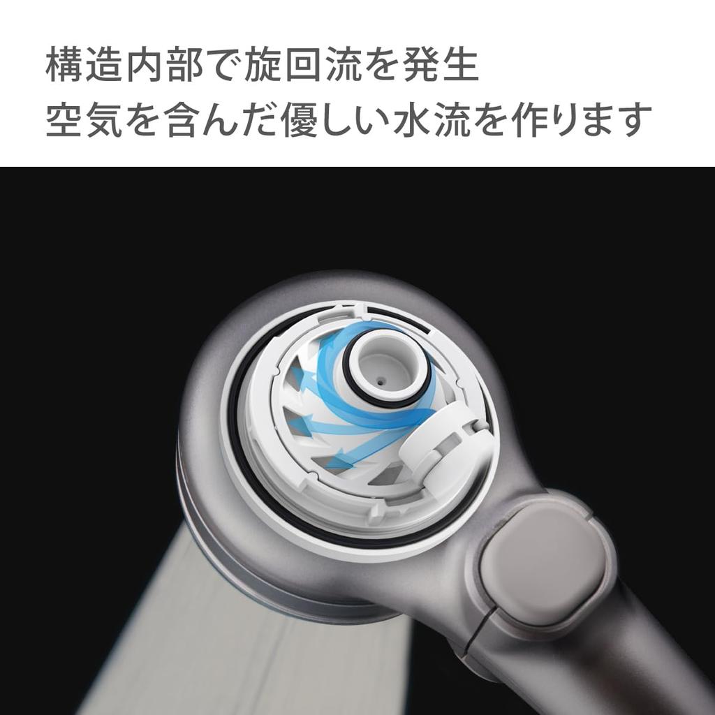Душ Takagi JSB102BMS Более комфортный душ Матовый водный пузырь Без инструментов Простая установка Голова, Голова, Серебро, Экономия, Душ, Требуется,