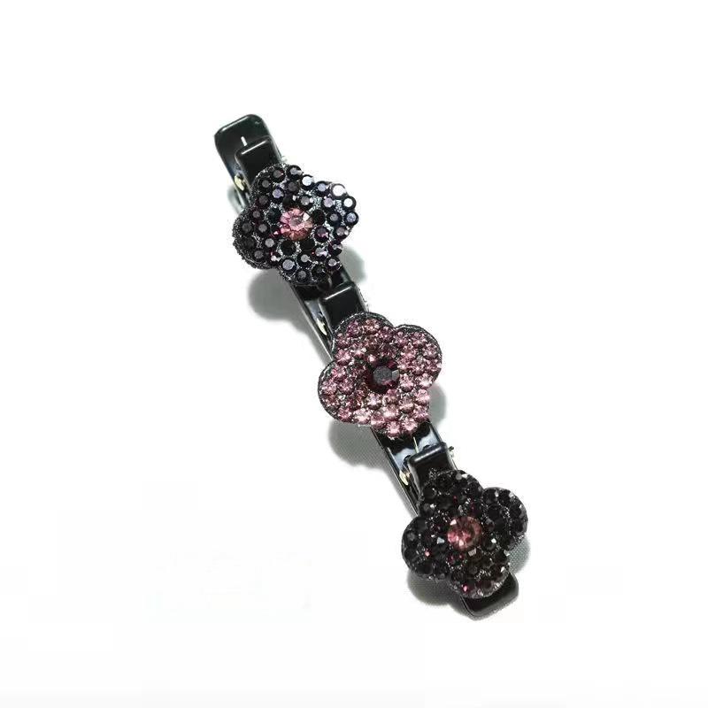 Модный набор плетеных шпилек в европейском и американском стиле: Заколки с цветами и челкой